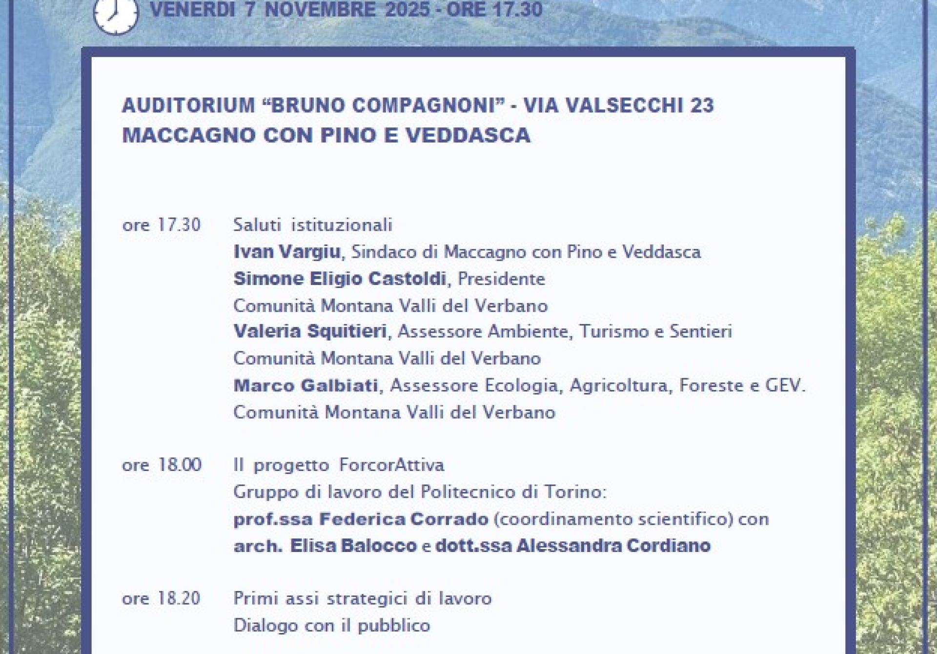 Forcorattiva - La montagna in transizione