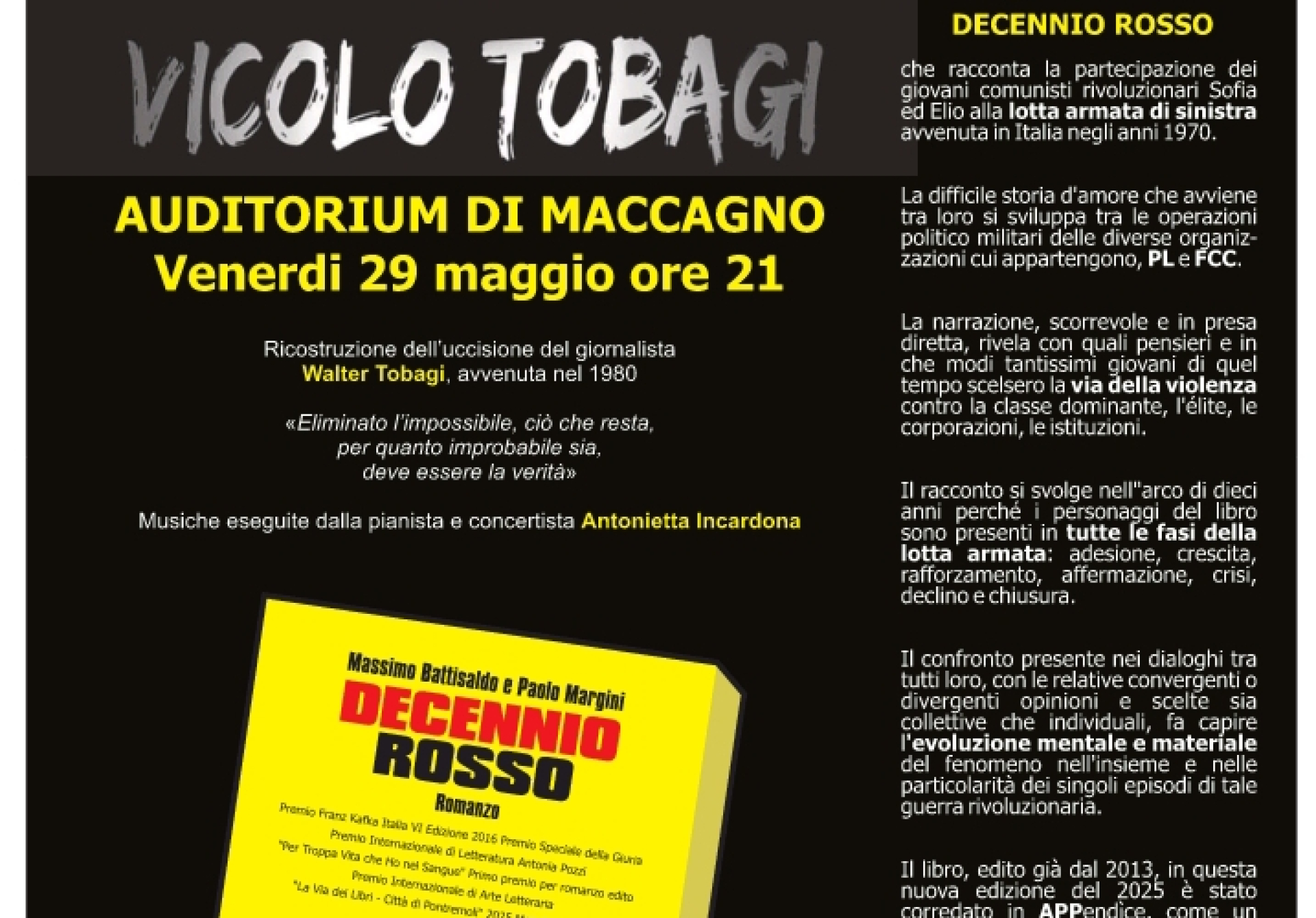Vicolo Tobagi - Antonello De Stefano